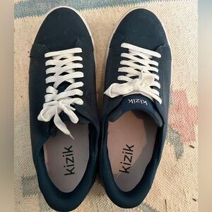 Kizik dark blue canvas sneakers - size 12 M